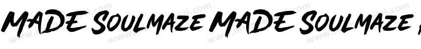 MADE Soulmaze MADE Soulmaze Reg字体转换